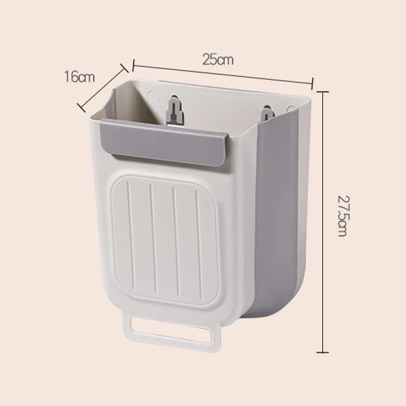 Multipurpose Hanging Collapsible Trash Can for Kitchen
